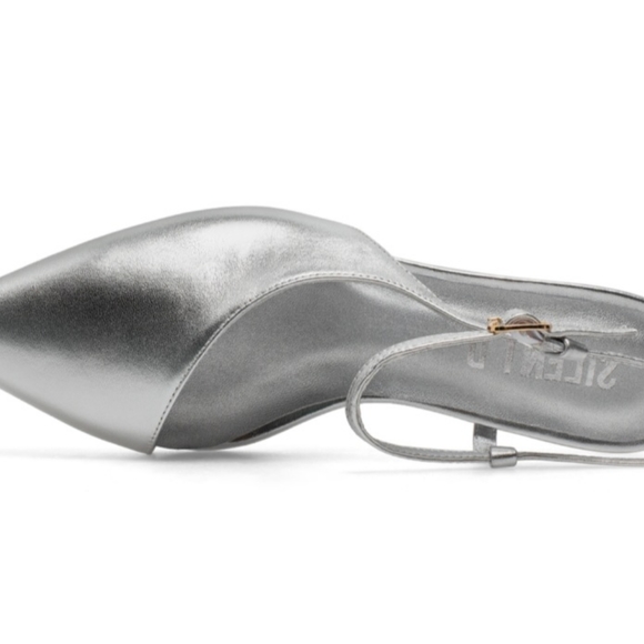 Silent D , Cabi kitten heels, pale silver leather ,size 40 m - Picture 3 of 8